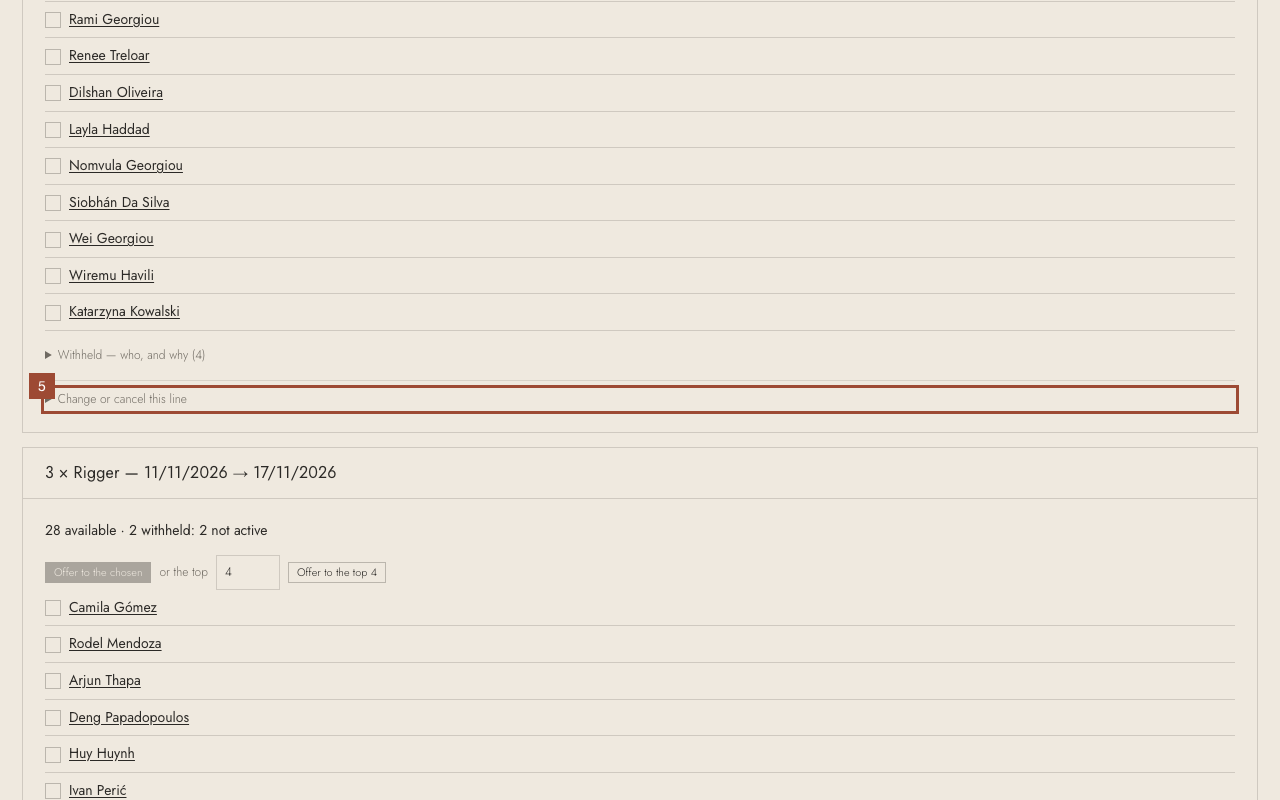 Step 5: To cancel a line: open Change or cancel this line on it…