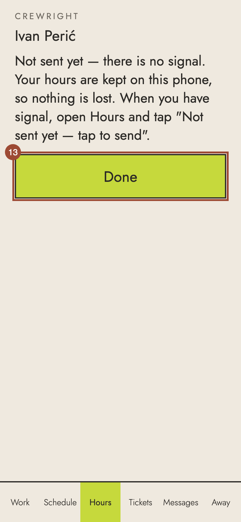 Step 13: Press Done.