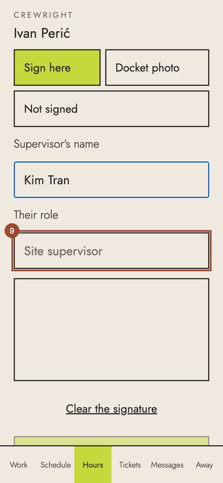Step 9: …and their role…