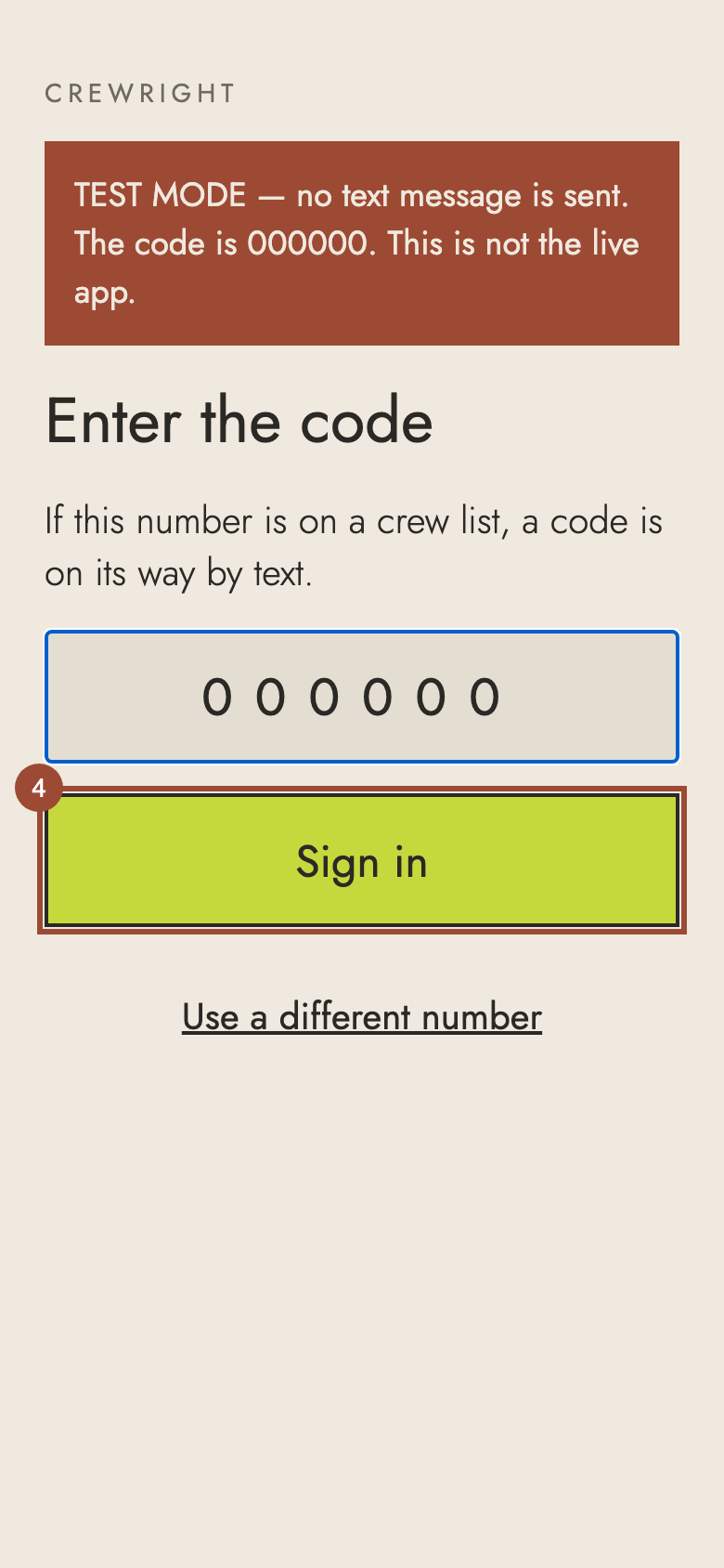 Step 4: Press Sign in.